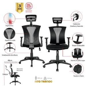 SILLA DE OFICINA PAUJIL PRESIDENTE