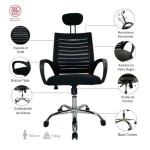 SILLA DE OFICINA TARAZA PRESIDENTE