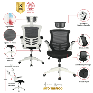 SILLA DE OFICINA POLONUEVO PRESIDENTE MARCO BLANCO