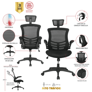 SILLA DE OFICINA TUBARA PRESIDENTE
