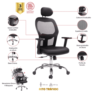 SILLA DE OFICINA SILVANIA PRESIDENTE