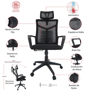 SILLA DE OFICINA OVEJAS PRESIDENTE