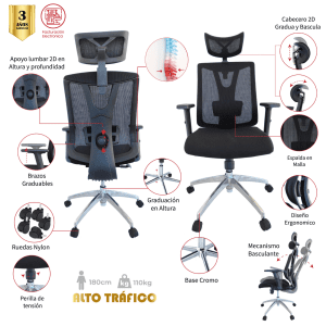 SILLA DE OFICINA TIMANA PRESIDENTE