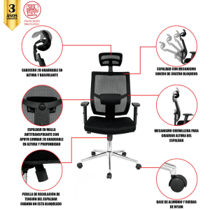 SILLA DE OFICINA BUGA