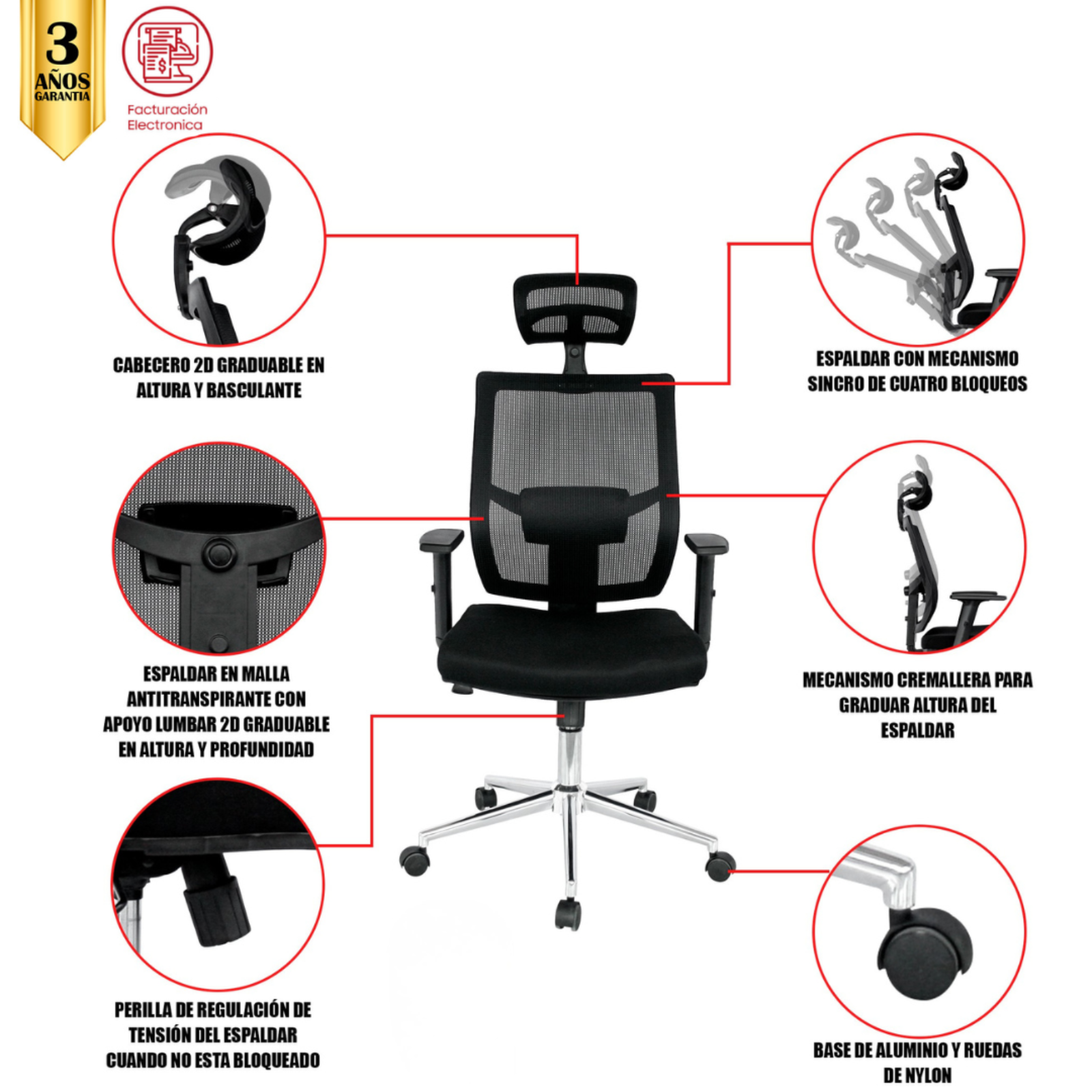 SILLA DE OFICINA BUGA
