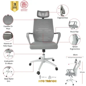 SILLA DE OFICINA ARBOLEDAS PRESIDENTE
