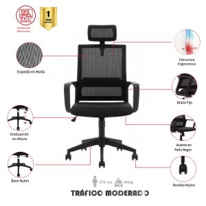 SILLA DE OFICINA PAMPLONITA PRESIDENTE
