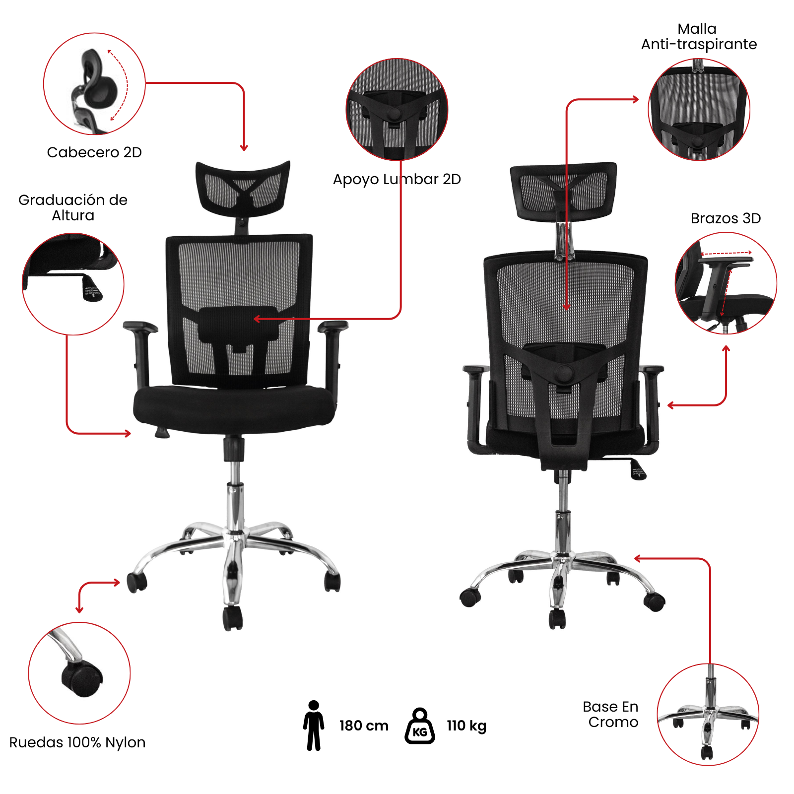 SILLA DE OFICINA SAN GIL PRESIDENTE