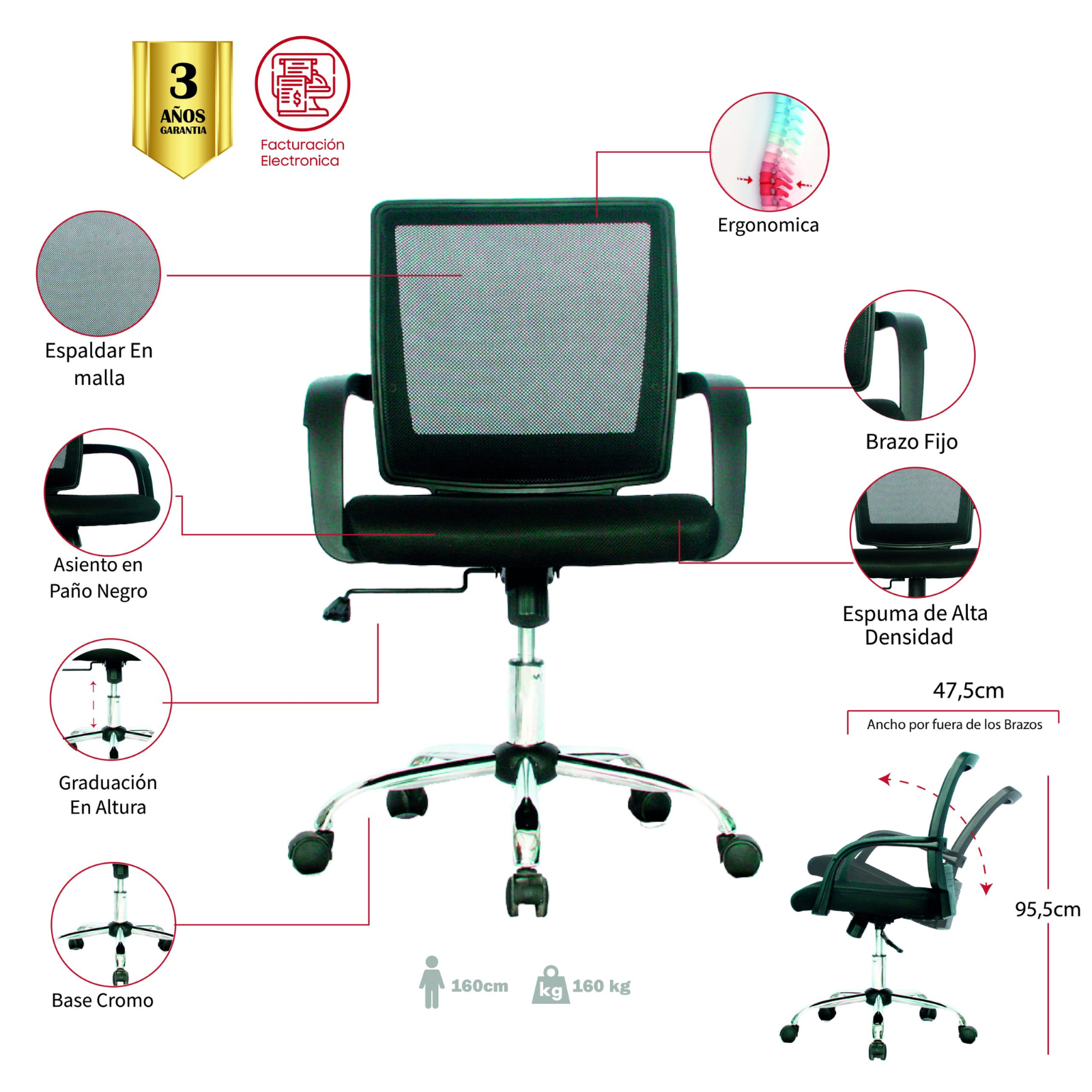 SILLA DE OFICINA SINCELEJO GERENTE