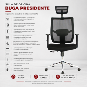 SILLA DE OFICINA BUGA PRESIDENTE