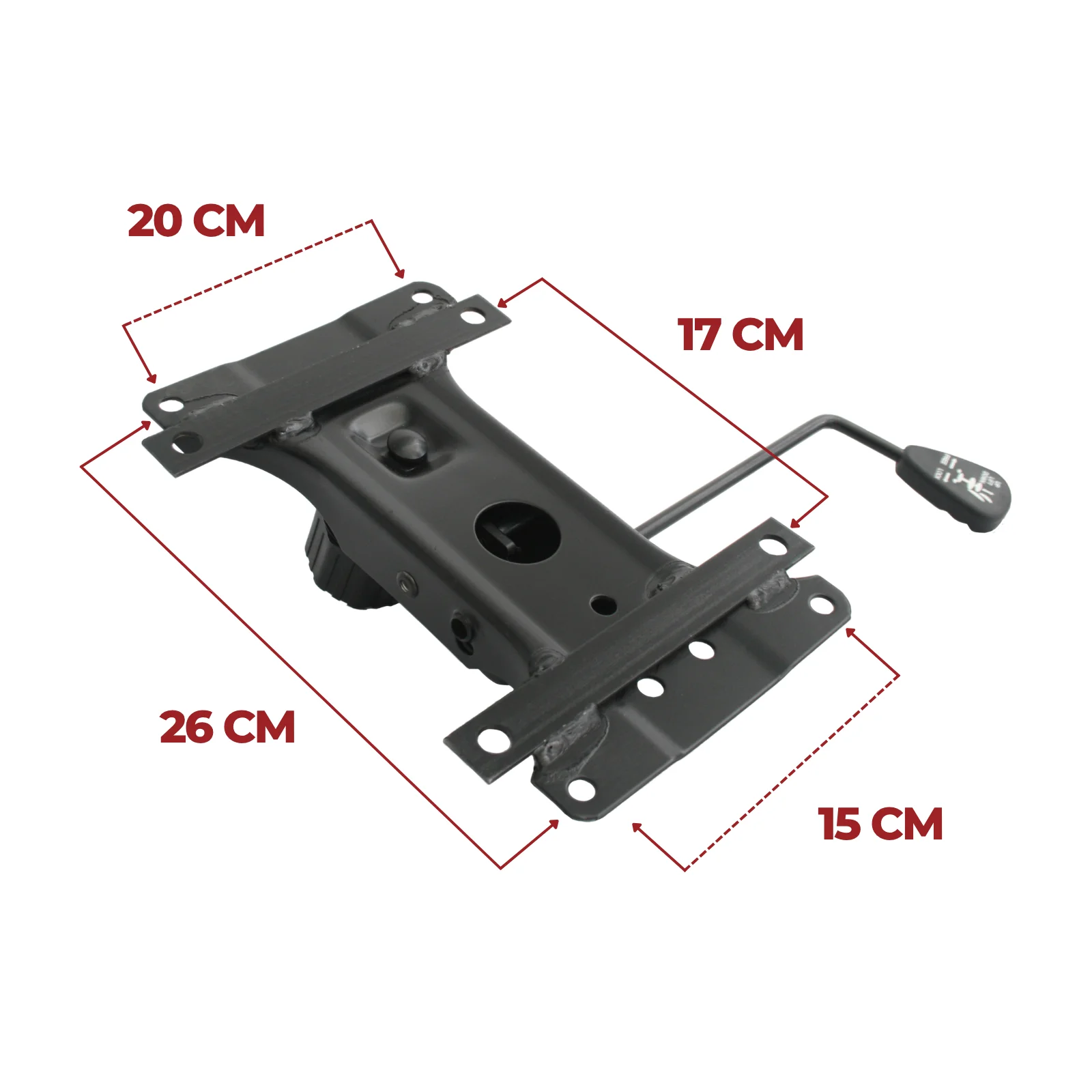 PARTES PARA SILLAS DE OFICINA MECANISMO BASCULANTE | 17 cm X 20 cm | DOS BLOQUEOS HUECOS