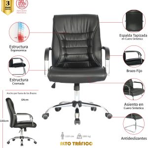 SILLA DE OFICINA NARIÑO CUEROTEX GERENTE