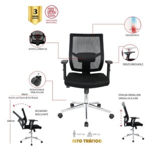 SILLA DE OFICINA FACATATIVA GERENTE