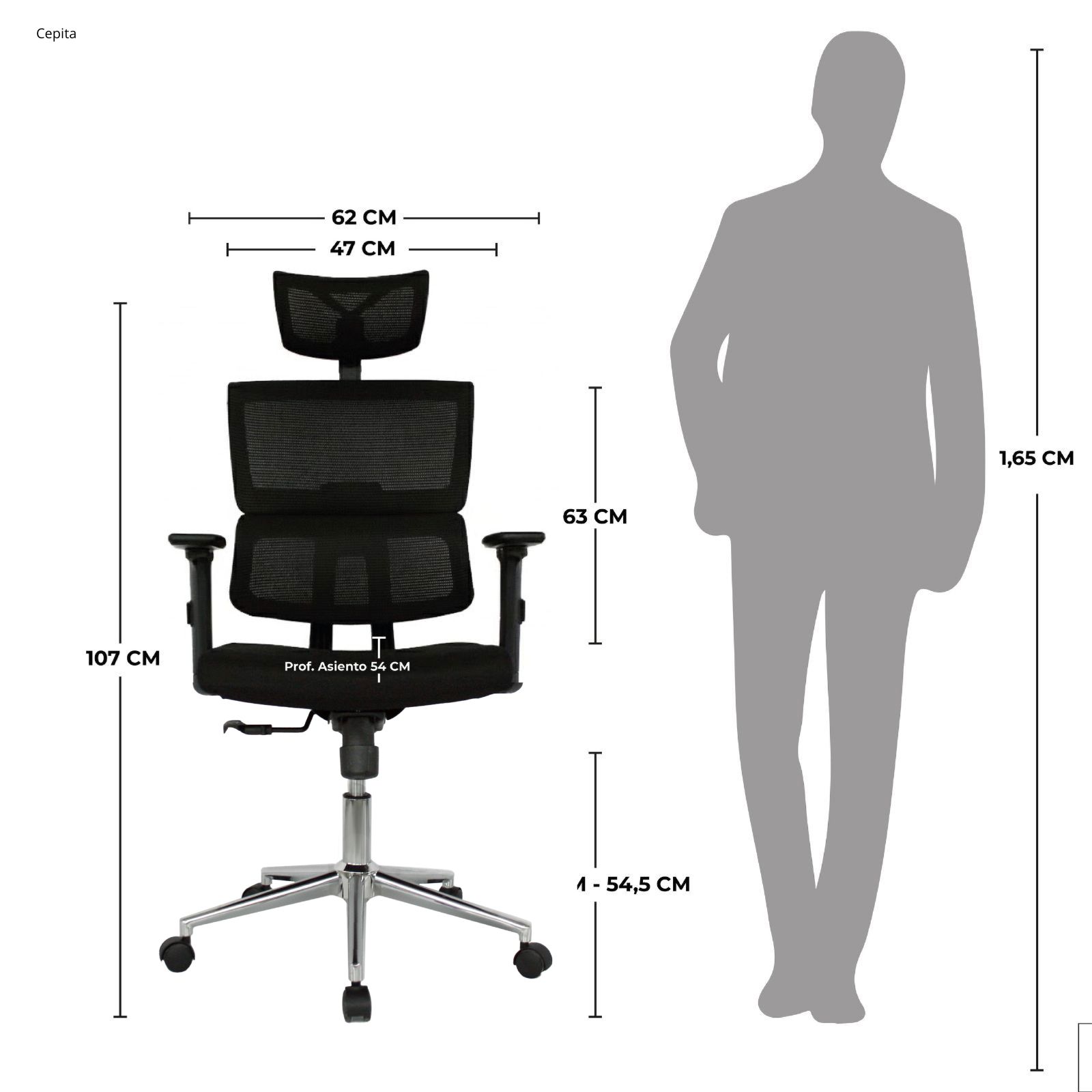 SILLA DE OFICINA CEPITA PRESIDENTE - Image 5