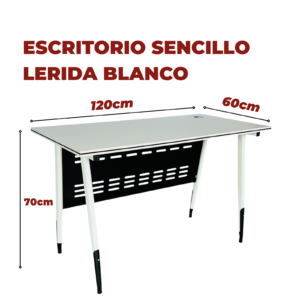 ESCRITORIO SENCILLO LERIDA BLANCO