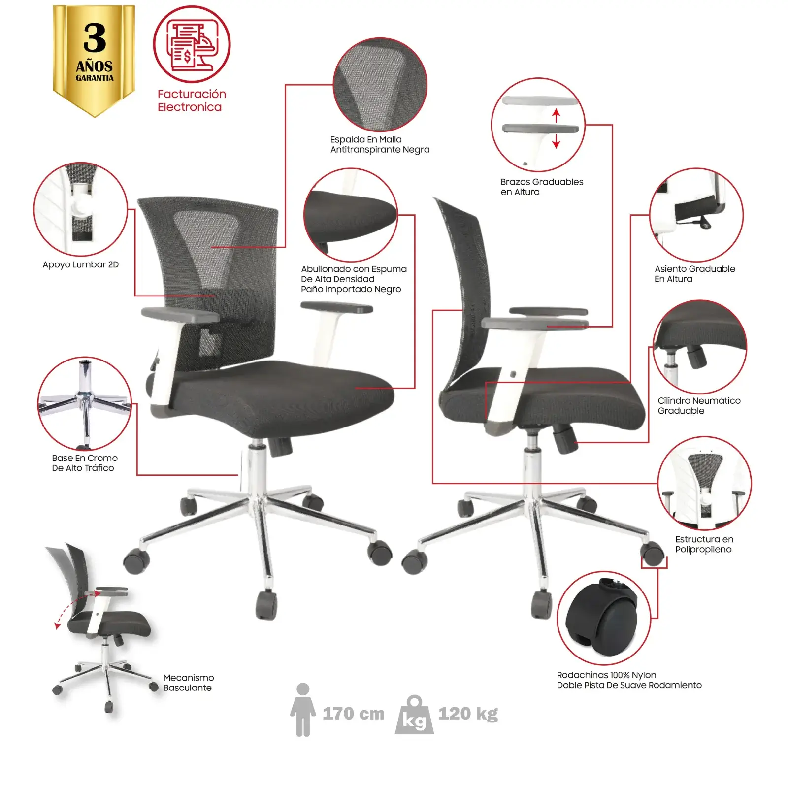 SILLA DE OFICINA LABATECA GERENTE