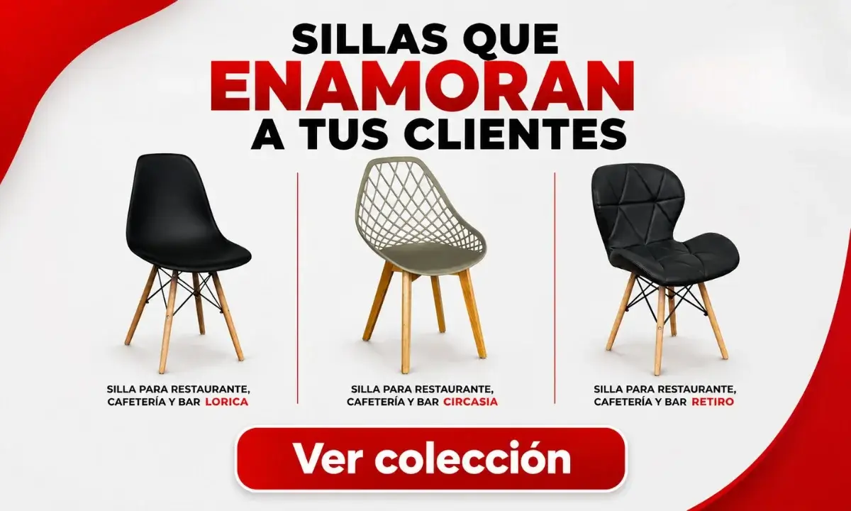 Sillas de diseño para restaurantes, cafeterías y bares