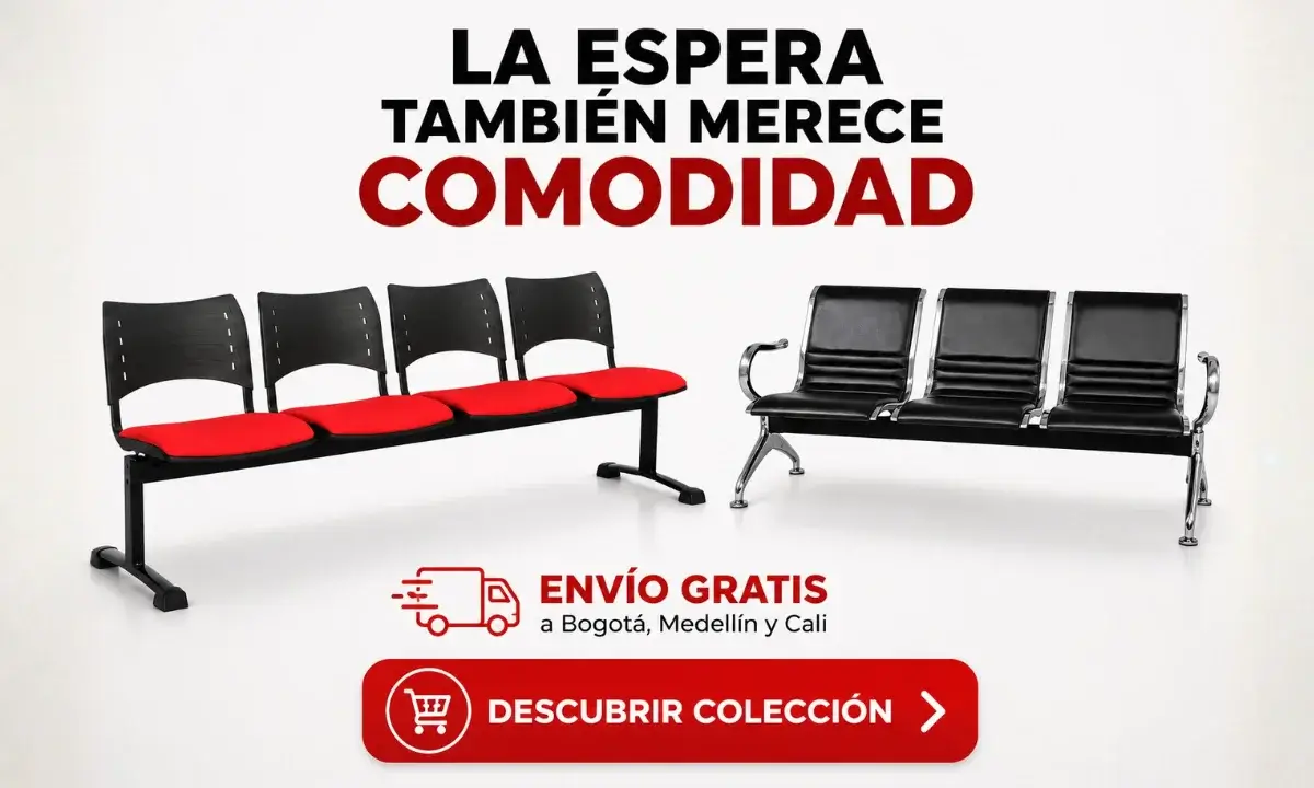 Sillas tándem para salas de espera