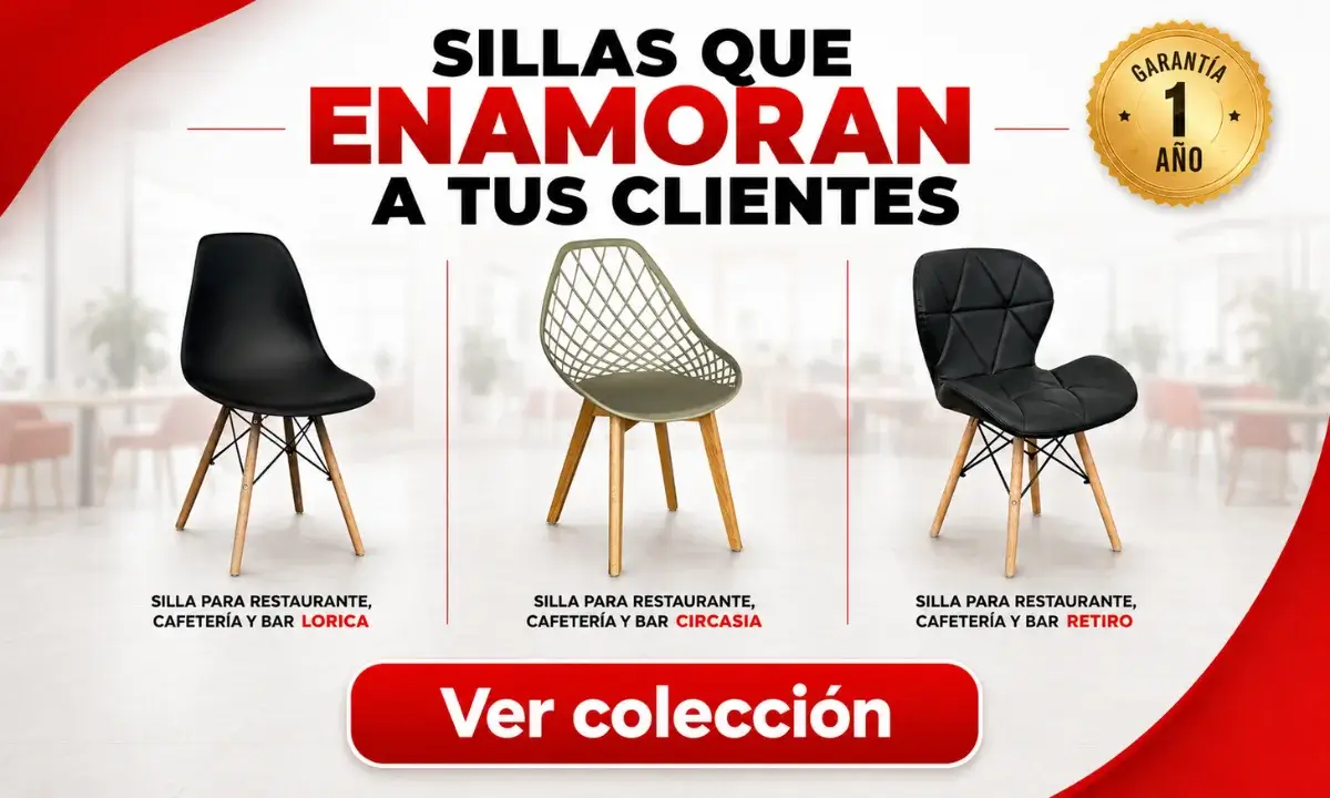 Sillas de diseño para restaurantes, cafeterías y bares