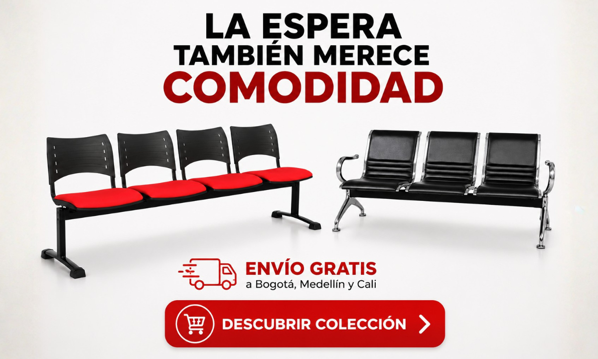 Sillas tándem para salas de espera