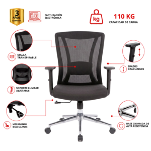 SILLA DE OFICINA SAN JOSE GERENTE