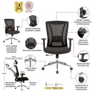 SILLA DE OFICINA SAN JOSE GERENTE