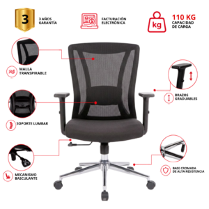 SILLA DE OFICINA SUPITA GERENTE