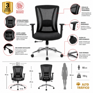 SILLA DE OFICINA SUPITA GERENTE