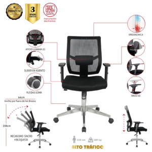 SILLA DE OFICINA SAN JERONIMO GERENTE